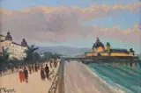 Henri Visconte, Coasta de Azur, ulei pe carton
