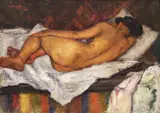 Costache Agafiţei, Nud pe divan, 1933, ulei pe pânză