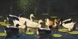 Gustav Mesmer, Pe lac, ulei pe pânză