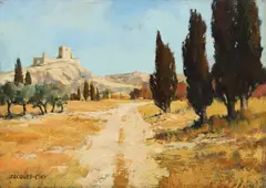 Jacques Ciry, Peisaj meridional, ulei pe lemn