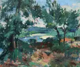 Béla Adelbert Rona, Margine de pădure, ulei pe pânză