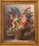 H.F. Gutmann, Flori de vară, 1947, ulei pe carton