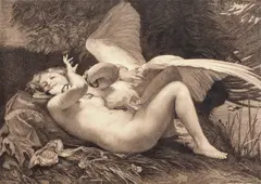 Léon Riesener, Leda, acvaforte și gravură cu acul