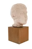 Asen Peikov, Head of a Boy, the '50s, patinated plaster