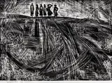 Zlatka Dabova, Fields in Dobrudzha, 1972, woodcut