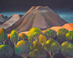 Luben Boyadzhiev, Vesuvius, 1987, oil on canvas