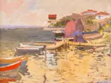 Vladimir Manski, Sunrise over the old harbor of Sozopol city