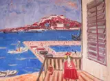 Dilo Dilov, Summer day on the French Riviera, 1981, oil on canvas