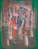 Hristo Todorov, Bulgarian woman, oil on canvas