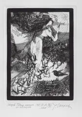 Rumen Skorchev, May (Illustration for „Following the Shadows of the Clouds" by Peyo Yavorov), 1981, etching, mezzotint and zinc