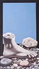 Michalis Garudis, Antiquity, oil on canvas