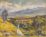 Georgi Kyoseiliev, Landscape from Podgorie, oil on canvas