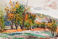 Vaska Emanuilova, In the middle of nature, watercolour on paper