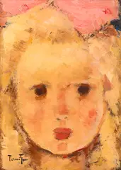 Nicolae Tonitza, Cap de copil, 1924-1926, ulei pe carton