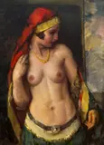 János Czencz, Odaliscă, 1930, ulei pe pânză