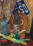 Merica Râmniceanu, Colț de atelier, anii '40, ulei pe carton
