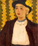 Nicolae Tonitza, Tânără din Făgăraș, cca. 1926, ulei pe carton