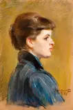 Octavian Angheluță, Așteptare (portret al fiicei artistului)