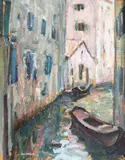 Samuel Mützner, Veneția, 1928, ulei pe placaj