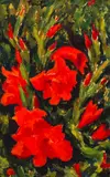 Nicolae Tonitza, Gladiole, mijlocul anilor '30, ulei pe carton