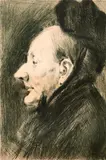 Alexandru Henția, O doamnă respectabilă, 1902-1906, acvaforte și gravură cu acul