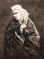 Orientală by Theodor Aman, acvaforte și gravură cu acul, sold Mar 2024