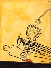 Sorin Ilfoveanu, Saturnalii, 2002, acrilic pe pânză