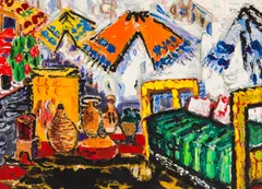 Ion Țuculescu, Macatul verde, 1939-1943, ulei pe carton