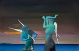 Dans Nocturn by Felix Aftene, 2023, acrilic pe pânză, sold Mar 2024