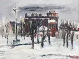 Gheorghe G. Vânătoru, Iarnă în Piața Victoriei