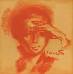 In the Sun by Vilko Gecan, 1920., pastel on paper, offered Mar 2024