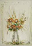 Antun Motika, Summer Flowers, oil on canvas