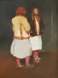 Ljubo Babić, Two Peasant Women, 1938.-1942., oil on canvas