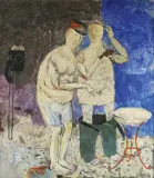 Krsto Hegedušić, Morning, 1959., oil and tempera on canvas