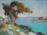 Mihovil (Mijo) Krušlin, Motif from Rab, oil on canvas