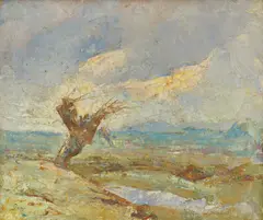 Petar Papp, Old Willow, oil on canvas