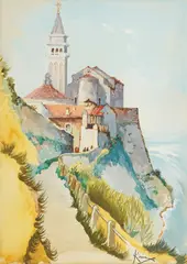 Vladimir Kirin, Work, watercolor and gouache on paper