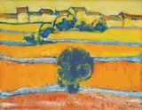 Božidar Rašica, Yellow Field, 1987., oil on canvas
