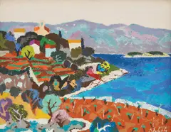 Stipe Nobilo, View of the Sea, oil on canvas