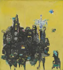 Albert Kinert, Park, 1956., oil on canvas