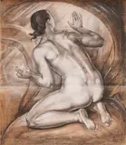 Jerko Fabković, Revelation, 1920-ih, charcoal on paper