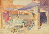 Bogumil Car, Egyptian Interior, 1912., watercolor on paper
