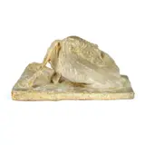 Branislav Dešković, The Bird Catcher is Biting, cca. 1920, plaster