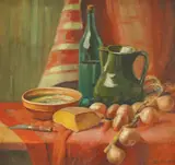Lina Crnčić-Virant, Still Life with Jug, 1915.-1925., oil on canvas