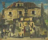 Nevenka Đorđević-Tomašević, Northern City Gate (Saint John of Trogir), cca. 1960., oil on canvas