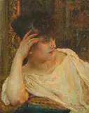 Vlaho Bukovac, Girl Resting
