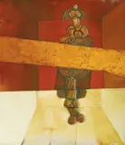 Mile Skračić, Broken Space, 1973., oil and combined technique on canvas
