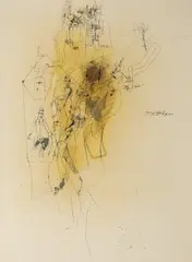 Octav Grigorescu, Anima, 1970, tempera și tuș pe hârtie