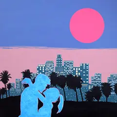 Dana Olteanu, Night Call, 2023, acrilic pe pânză