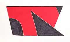 Geta Brătescu, Compoziție (Jocul formelor), 2017, colaj pe hârtie